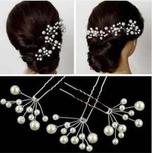 5PC Simulate Pearl Hairpins Hairstyles Wedding Bridal Hair Pins Hair Jewelry Accessories Hairwear Girls Hair Clips For Women