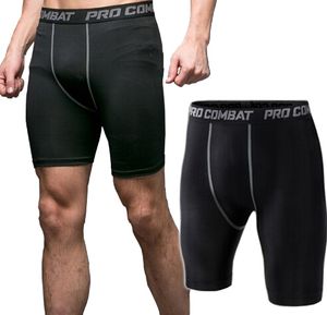 Pantaloncini da bodyboulding da uomo di nuova moda Pantaloncini da compressione Pantaloncini da corsa dryfit Pantaloncini da palestra elastici per il sudore da uomo