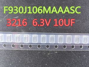 100 adet / grup tantalum kapasitörleri F930J106MaaAcc 3216 6.3V 10UF