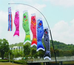 Koinobori Koi Nobori Sazan Windsocks Flamalar Renkli Balık Bayrağı Dekorasyon Med Balık Uçurtma Bayrağı Asılı Duvar Dekoru 40cm 55cm 70cm 100cm 150cm