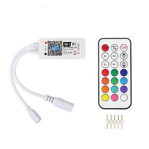 Wi-fi Sem Fio LEVOU Controlador Inteligente Trabalhando com Android Sistema IOS Telefone Móvel Aplicativo Gratuito para 5050 3528 LEDs RGBWW (CW) Tiras de Luz LED