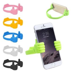 Moda Mini Plastik TAMAM Standı Başparmak Tasarım Evrensel Taşınabilir Telefon Standı Tutucu Dağı iPhone 6 Için Artı Samsung Galaxy S6 S5 HTC iPad Hava