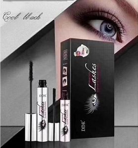 DiDi Gato 4D Rímel DIDI Cat Lashes Cílios Extenisions Com Fibra DDK Mascara 2 pcs Set Alongamento Engrossar Mascaras