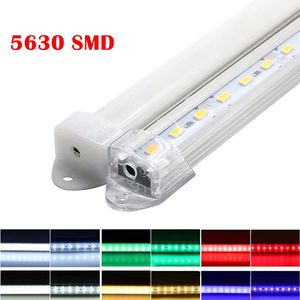 5630 SMD LED Bar U Oluk Işık 72 LEDs / M LED Sert Şerit DC 12 V 5630 Sert PC Şerit ile LED Şerit