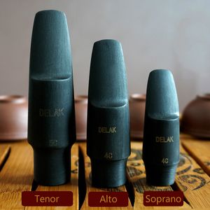 DELAK Saxophone Instrument Accessories No 4C 5C Bakelite Mouthpiece For Tenor Alto Soprano saxophone Jazz Musical