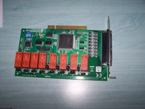 PCI-1761 REV.A1 01-4 DAQ board 8-channel relay actuator and 8-channel isolated digital input