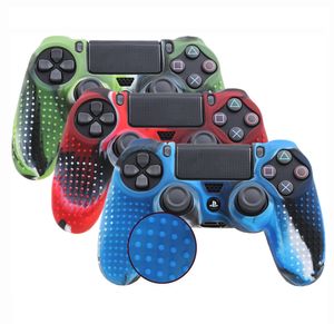 Anti-Slip Cover Camo Camouflage Soft Studded Silicone Protective Case Grip Skin Cover For Playstation 4 PS4 PRO Slim Controller DHL FEDEX UPS FREE SHIPPING