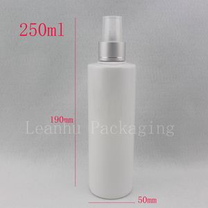 250 мл x 20 белый пустой многоразовый макияж спрей бутылку воды ,250сс тонкого распыления жидких лекарств пластиковый контейнер с насосом спрейера