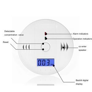 CO Karbon Monoksit Gaz Sensörü Monitör Alarm Poisining Dedektörü Test Ev Güvenlik Gözetleme Için Yükseklik Kalite tarafından ottie