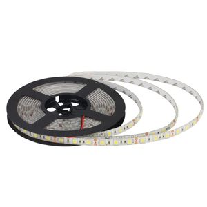 DC12V 5 M LED Şeritler 300LED IP65 IP20 Su Geçirmez 5050 SMD RGB Şerit Işık 3 Hattı Içinde 1 Lamba Bant Ev Aydınlatma için