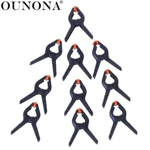 OUNONA 16pcs 45mm Photo Studio Canvas Muslin Paper Backdrop Clamps Clips (Black+Orange)