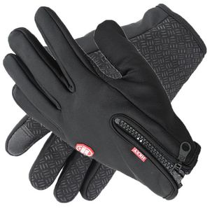 Ветрозащитные перчатки, противоскользящие, ветрозащитные, теплые перчатки с сенсорным экраном, дышащие перчатки Tacticos, зимние мужские и женские черные перчатки на молнии