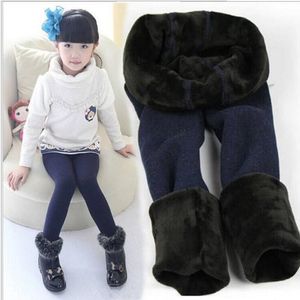 2-7 anos bebê menina quente leggings de lã inverno engrossar escova crianças collants crianças calças meia esporte ao ar livre perneiras