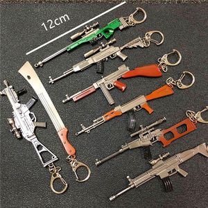 12см мини -оружие для ключей для ключей винтовки AKM модель ключей цепочки AK 47 Toys Gun Cchecains Llaveros Chaveiro Sleutelhanger Кечан