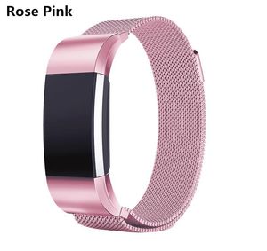 10-Color Magnetic Milanese Loop Stainless Steel Mesh Strap for Fitbit Charge 2, Blaze, Alta HR