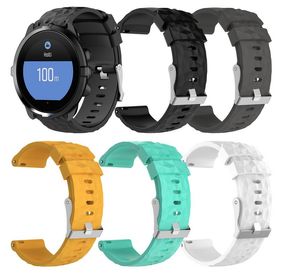 Hızlı Yayın Yumuşak Silikon Spor Bilek Bandı Askı Bilezik Suunto Spartan Spor Bilek Hr Baro Watchbands Sapanlar Için