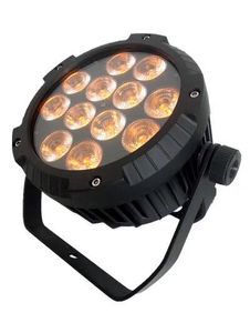 2 pieces waterproof led par can 12x15w rgbwa 5in1 dmx512 outdoor stage lighting par ip 65 par fixture