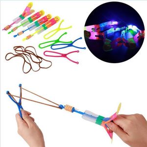 LED Flying Arrows Helicopter Toy, Light-Up Parachute Umbrella Kids Toy, Novelty Funny Christmas Party Gift, Unisex, Ages 8-11