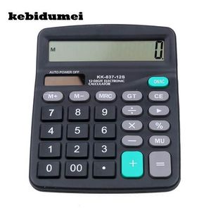 kebidumei Solar Calculator Calculate Solar 2 in1 Powered 12 Digit Electronic Calculator With big Button for Office