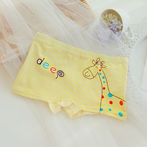 Christmas Promotion!Children Girls Cute Giraffe Bamboo Fiber Panties Kids Soft Modal Cotton Boxers Students Cartoon Underwear 4-12T U4