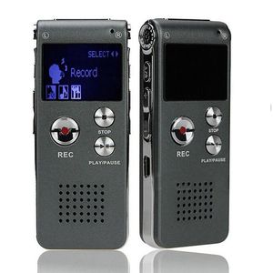 8 GB Gravador de Voz Digital com Display LCD portátil mini Ditafone Pen suporte de gravação de telefone com MP3 player