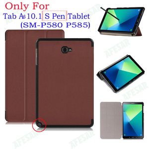 Magnetic stand pu leather cover case for Samsung Galaxy Tab A6 10.1 With S Pen tablet SM-P580 P585 tablet funda cases