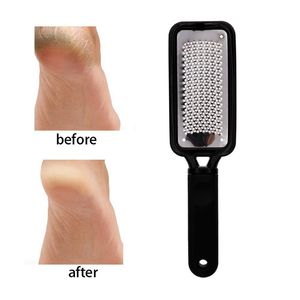 Большие Foot Rasp бездушной Remover Педикюр Инструменты Прочная нержавеющая сталь Жесткий удаление кожи ног шлифовального инструмента Foot File Уход за кожей GGA211