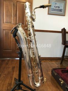 Jupiter JBS-893 Baritone Saxophone E Flat Brand Brass Silver Plated Body Gold Lacquer Keys High Quality Instruments With Canvas Case