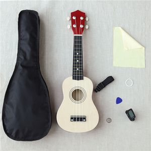 Оптовая 21 Дюймов Красота Uicker Новичок Укулеле Ukelele Сопрано Case Tuner Музыкальная Струна Путешествия Гавайская Гитара Музыкальные Инструменты