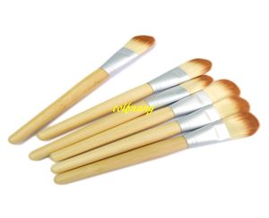 100 adet / grup Hızlı kargo Yeni varış Profesyonel Bambu Vakfı makyaj fırçalar Maske fırça Yumuşak Kozmetik Fırçalar