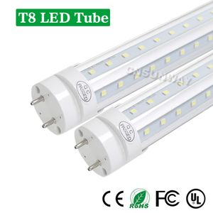 T8 LED Tube 4ft 5ft 6ft V-Shape Double sides Ligh rotating G13 For cooler door LED light bulb AC85-265V UL