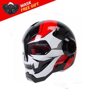 HEROBIKER Motocross Helmet Moto Biker Casque Motorcycle Helmet Riding Cruiser Vintage Retro es Motorbike Full Face Helmet