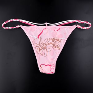 1 ADET Güzel Kadınlar Seksi Thongs İç Yüksek Kaliteli G-String Moda Bayanlar Bikini Hollow Cazip Pretty T-Geri S923