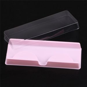 Упаковочная коробка для ресниц пустые ресницы пластиковая упаковка прозрачная крышка розовая лотка оптовые