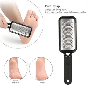 Pele grandes Ferramentas Pé Rasp Callous Remover Pedicure Durable aço inoxidável rígido pele Remoção de Arquivos Pé Grinding Ferramenta Foot Care