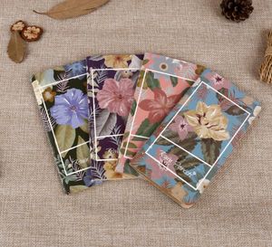 Yaratıcı kraft kağıt dizüstü Dikiş Bağlama kırtasiye kağıt bloknotlar yağmur ormanı notları kitap retro çiçek Seyahat Dergisi toptan