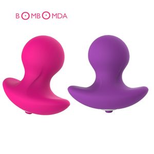 Mini Anal Plug Vibratör Vajina Masaj Tek Hızlar Su Geçirmez Butt Fiş Titreşimli Yetişkin Seks Oyuncakları Erkekler ve Kadınlar için Y18100702