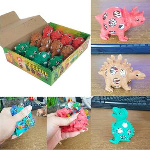 Sevimli anti -stres dinozor dünyası top oyuncak yüzü rahatlatıcı üzüm topu otizm ruh hali kabartma Sağlıklı oyuncak komik geek alet