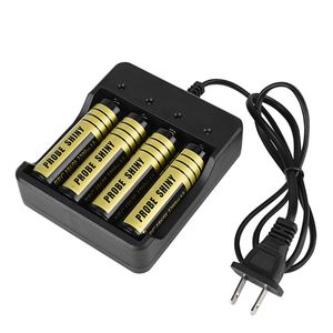 18650 Four Slot Line Lithium Battery Charger for EU US 4.2V Intelligent Charge Charging Function Short Circuit Protection High Quality