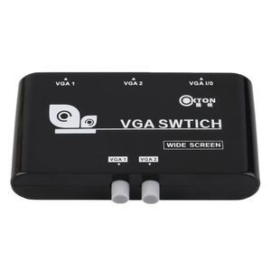 Freeshipping novo original 2 em 1 OUT VGA / SVGA Caixa de comutador do seleção de compartilhamento manual para LCD PC