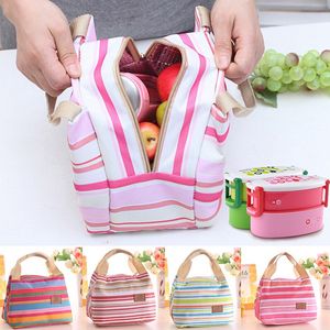 Fashion Portable Insulated Canvas lunch Bag Thermal Food Picnic Lunch Bags for Women kids Men Cooler Lunch Box Bag Tote