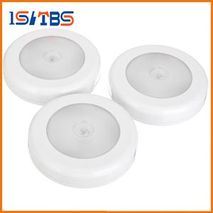 6 LED a infrarossi IR con sensore di movimento luminoso attivato, luci da parete a LED, luce notturna, accensione/spegnimento automatico, funzionamento a batteria per corridoio