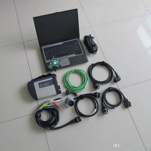 Сканер mb star c4, инструмент для подключения SD-карты для ноутбука Dell D630, подержанный жесткий диск на 320 ГБ, полный набор, готовый к использованию, диагностика