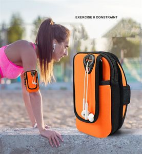 Evrensel kol torbası koşu çantaları kol bandı su geçirmez spor çanta çantası egzersiz kol bantları Samsung için cep telefonu için tutucu