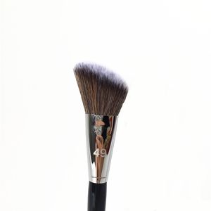 Pro Angled Blush Brush # 49 - Мягкая пудра для румян, контурная хайлайтерная кисть - Косметические кисти для макияжа Инструменты блендера
