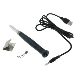 8W Elektrikli USB Lehimleme Demir Kalem DC5V Lehim LED Gösterge Dokunmatik Anahtar Metal Stand Kaynak Ekipmanları