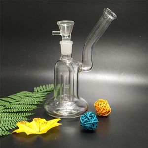 Sıcak yeni difüzyon pompası bubbler cam bong cam su borusu sigara bongs ile bir perc 14mm kadın ortak 8 inç boyunda (GB-370)