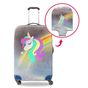 Case For A Suitcase Unicorn Cartoon Custom Luggage Protector Cover Ladies Newly Thick Elastic Suitcase Covers For 18-30 Inches Trolley Case