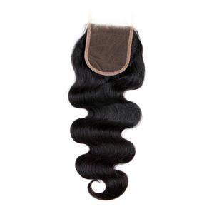 Yirubeauty Body Wave 10-26inch Brazilian Peruvian Virgin Human Hair 4X4 Lace Closure Free Middle Three Part Natural Color