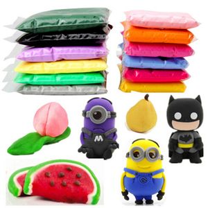 Fabrika Fiyat Toptan 12 ADET / GRUP 20G DIY Güvenli ve Nontoksik Dövülebilir Fimo Polimer Kil Playdough Yumuşak Güç Oyun Hamur Hediyeler Çocuklar için